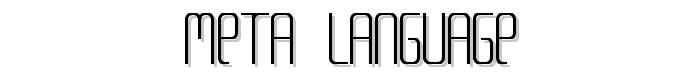 Meta Language font